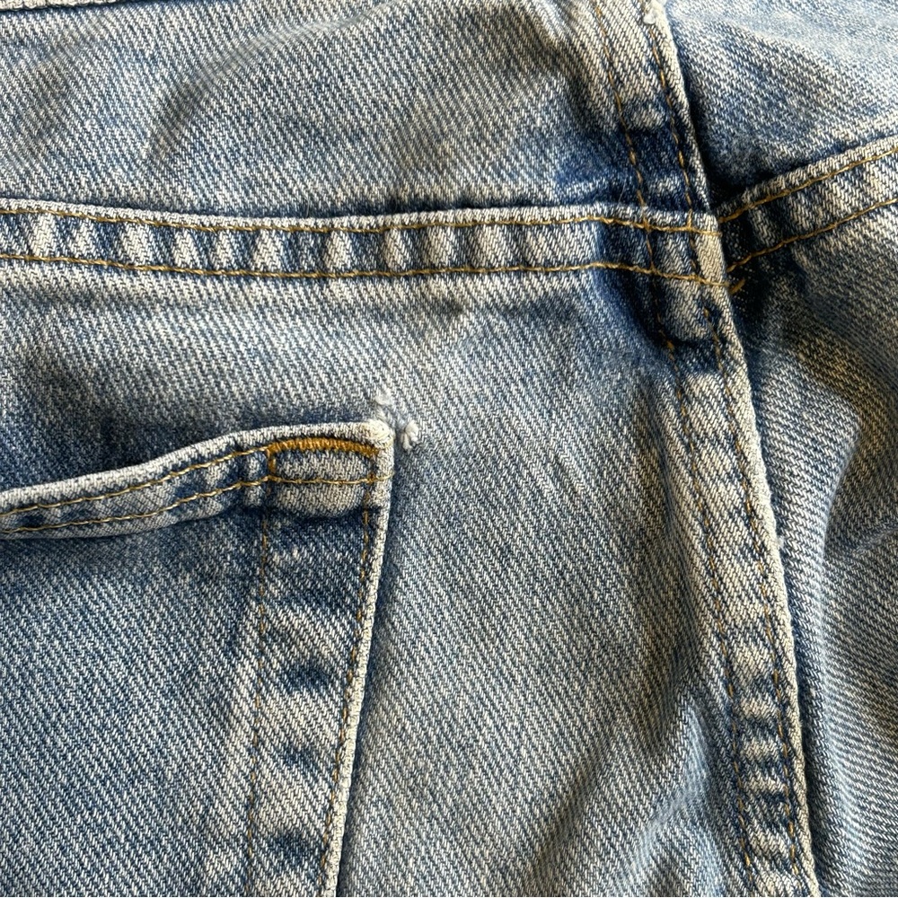 Men Vintage Nautica 36x32 Easy Fit Distressed Blue Jeans - Picture 8 of 16